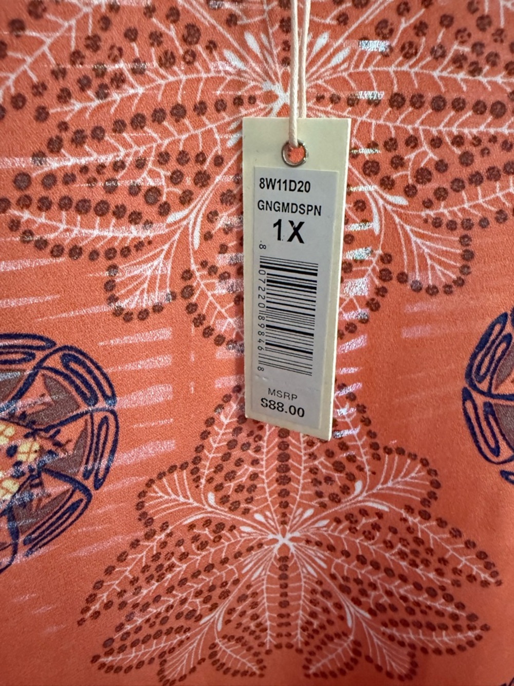 Maeve Orange Printed Kimono Cover-Up by Anthropologie - Picture 5 of 6